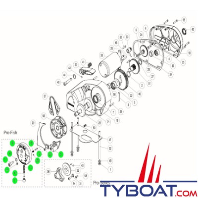 Lewmar - Kit de conversion de guindeau Pro-Series vers Pro-Fish