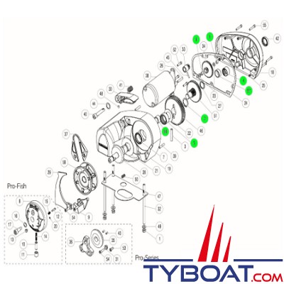 Lewmar - Kit de roulement pour guindeau Pro-Series