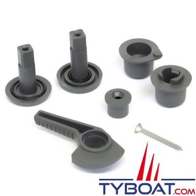 Lewmar - Kit Poignée droite de rechange pour Low profile, Ocean et Flush Hatch 1G/2G