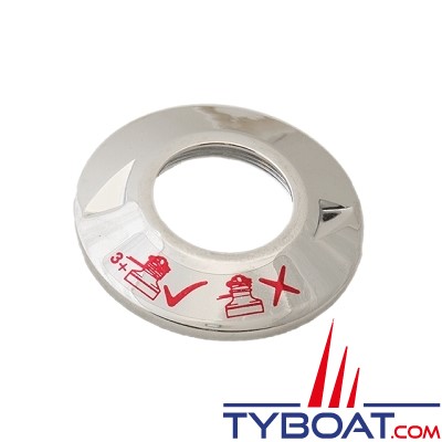 Lewmar - Kit Top Cap avec joint pour winch Ocean 58/77ST - chrome