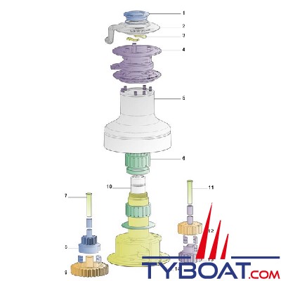 Lewmar - Main spindle pour EVO 50ST