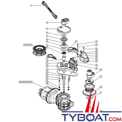 Lewmar - Manivelle pour guindeaux RX et VX1/VX2/VX3