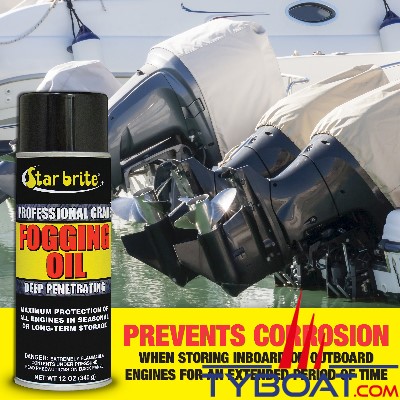 Star Brite - Huile en spray - Anti-corrosion - Hivernage des moteurs hors-bords - Spray 283gr