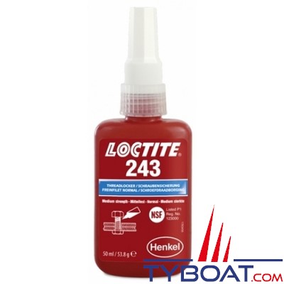 Loctite - Freinfilet normal 243 - 24ml (bleu)