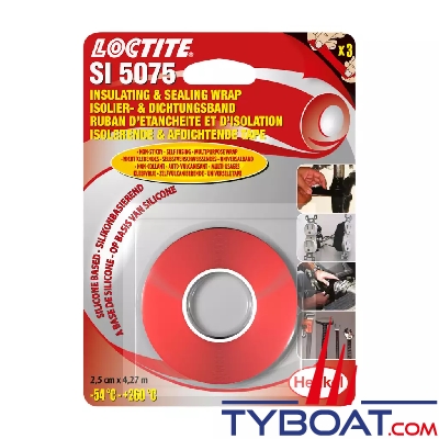 Loctite SI 5075 - Ruban d’étanchéité et d’isolation auto-amalgamant en silicone