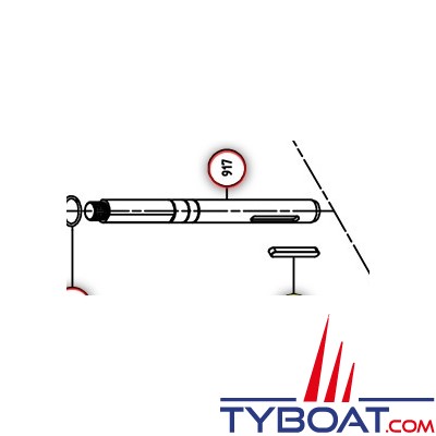 Lofrans - Arbre principal - Main shaft X2 #917a  