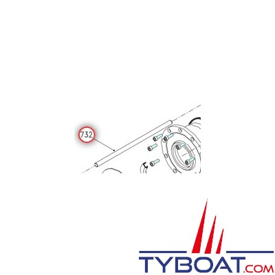 LOFRANS - Brake pivot Body type A-C inox 634620