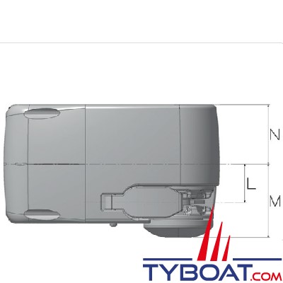 Lofrans - Guindeau horizontal LION 1000 - 12 Volts 700 Watts - Barbotin pour chaîne Ø 6mm ISO4565 ou cordage 10-12 mm