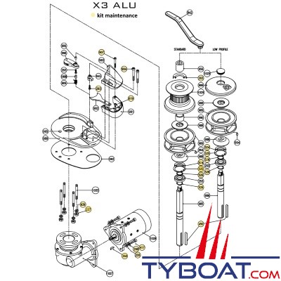 LOFRANS - Kit maintenance - 72040 - pour guindeaux X3-X3 Alu-PROJECT 1500