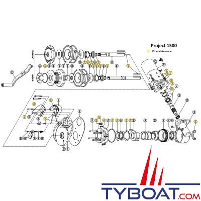 LOFRANS - Kit maintenance - 72040 - pour guindeaux X3-X3 Alu-PROJECT 1500