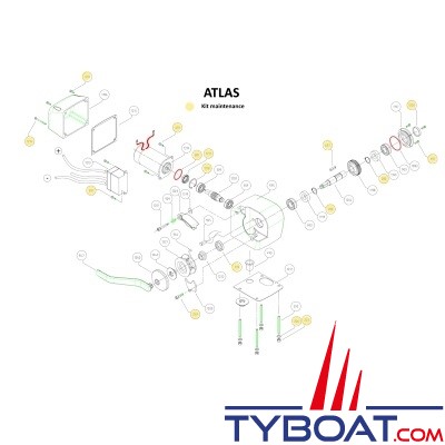 Lofrans - Kit maintenance - 72045 - pour guindeaux ATLAS, LION 1000