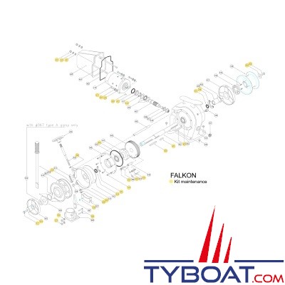 LOFRANS - Kit maintenance - 72051 - pour guindeau FALKON