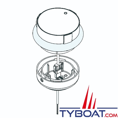 Lonako - Feu tricolore + mouillage - bateau < 20 mètres - LED - 2NM - 12/24V