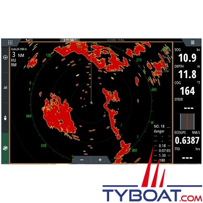 Lowrance - Antenne radar HALO24 - 48 MN - Ø610 mm avec câble de 5 mètres