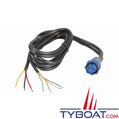 Lowrance - Câble d'alimentation PC-31BLN - Pour BroadBand sondeurs BSM-1/LBS-1/LSS