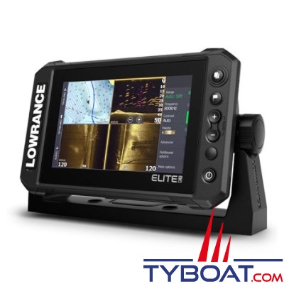 Lowrance - Combiné Elite 7 FS avec sonde tableau arrière Active imaging 3 en 1