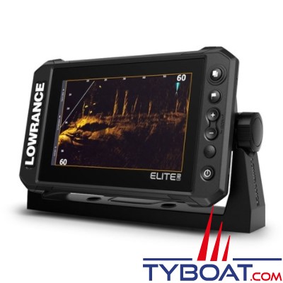 Lowrance - Combiné Elite 7 FS avec sonde tableau arrière Active imaging 3 en 1