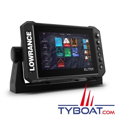 Lowrance - Combiné Elite 7 FS avec sonde tableau arrière Active imaging 3 en 1