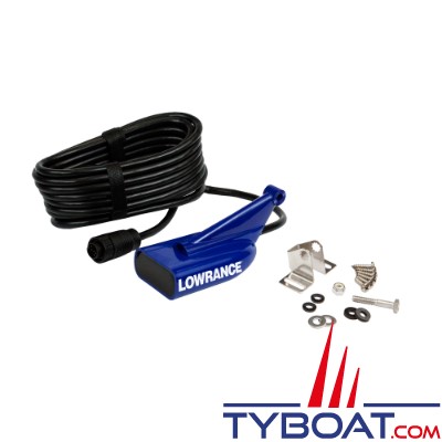 Lowrance - Sonde tableau arrière HDI - Chirp Médium/High/455/800 kHz - Avec température - Connecteur xSonic