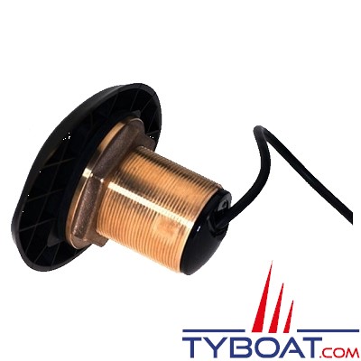 Lowrance - Sonde traversante Bronze HDI CHIRP 50/200/455/800 kHz - 600 Watts - Coque en V léger angle 12° - Câble 10 mètres - Connecteur XSONIC 9 broches