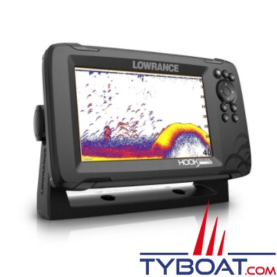 Lowrance - Traceur/sondeur HOOK Reveal 7 avec sonde tableau arrière 50/200 Khz