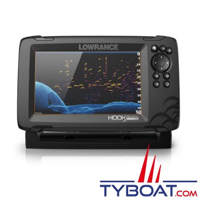 Lowrance - Traceur/sondeur HOOK Reveal 7 avec sonde tableau arrière TripleShot
