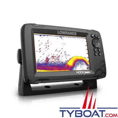 Lowrance - Traceur/sondeur HOOK Reveal 7 avec sonde tableau arrière TripleShot