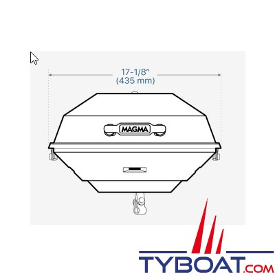 Magma - Barbecue inox à charbon Marine Kettle - Party Size 