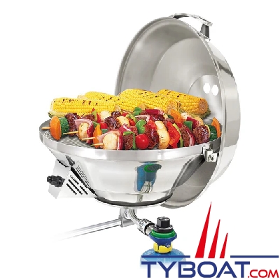 Magma - Barbecue inox à gaz Marine Kettle 3 - Party Size