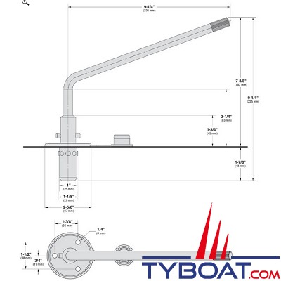 Magma - Fixation de pont pour barbecue Marine Kettle