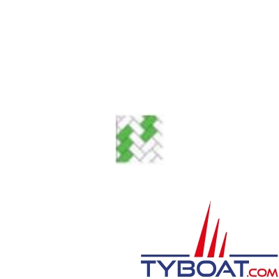 MaloMotion - Agot - Ø  6 mm - Couleur blanc/vert (10 mètres)