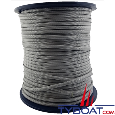 MaloMotion - Cezembre cordage Polyester 24 Fuseaux - Ø 10 mm - Gris (10 mètres)