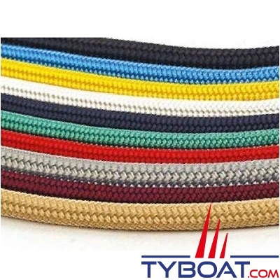 MaloMotion - Cezembre cordage Polyester 24 Fuseaux - Ø  12 mm - Gris (10 mètres)