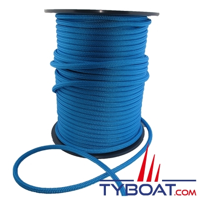 MaloMotion - Cezembre cordage Polyester 24 Fuseaux - Ø  4 mm - Bleu (10 mètres)
