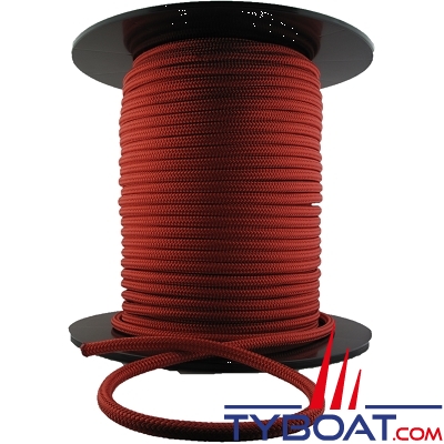 MaloMotion - Cezembre cordage Polyester 24 Fuseaux - Ø  4 mm - Rouge (10 mètres)