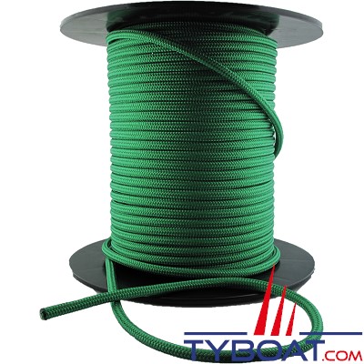 MaloMotion - Cezembre cordage Polyester 24 Fuseaux - Ø  4 mm - Vert (au mètre)