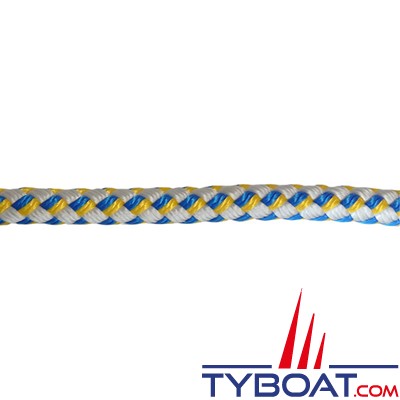 MaloMotion - PPMotion - Cordage flottant - Ø  12 mm - Bleu/Jaune (au mètre)