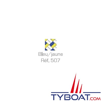 MaloMotion - PPMotion - Cordage flottant - Ø  6 mm - Bleu/Jaune (au mètre)