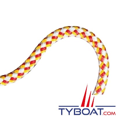 MaloMotion - PPMotion - Cordage flottant - Ø  8 mm - Rouge/Jaune (au mètre)