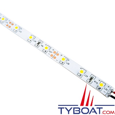 Mantagua - 1 mètre ruban de leds adhésif - 60 leds 3528/ml - non étanche  - blanc froid - 24vdc