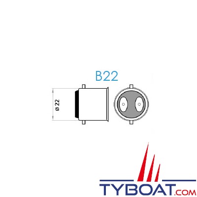 Mantagua - Ampoule à led 10w - B22 - blanc chaud - 40°