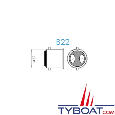 Mantagua - Ampoule à led 10w - B22 - blanc chaud - 90°