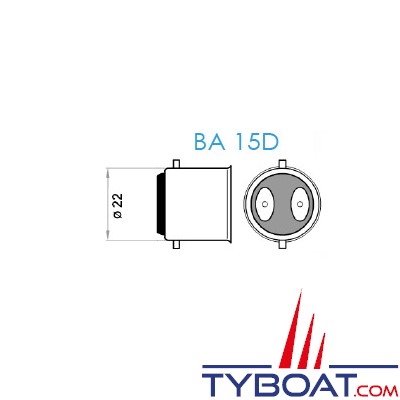 Mantagua - Ampoule à led 10w - BA15D - blanc chaud - 40°