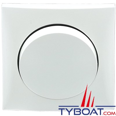Mantagua - Bouton poussoir encastré avec cache - blanc polaire