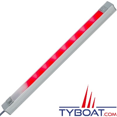 Mantagua - Enez - Réglette LED - 140/28 lumens -Blanc chaud (3000K) et rouge - applique en saillie - 9/32 Volts DC