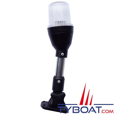 Mantagua - Feu blanc à leds 360° sur hampe articulée inox - bateau < 12m