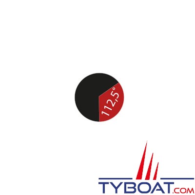Mantagua - Feu horizontal 2mn babord (rouge 112,5°) - tête en haut - avec socle