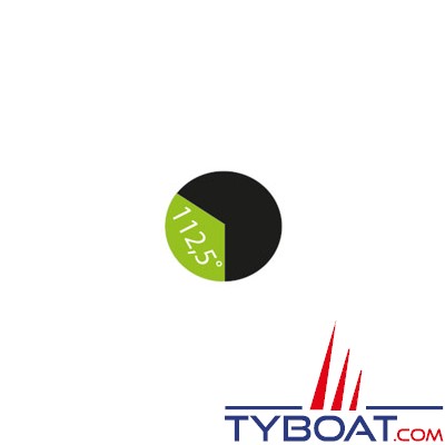 Mantagua - Feu horizontal 2mn tribord (vert 112,5°) - tête en haut - avec socle
