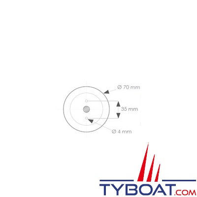 Mantagua - Feu horizontal 3mn tribord (vert 112,5°) - avec socle