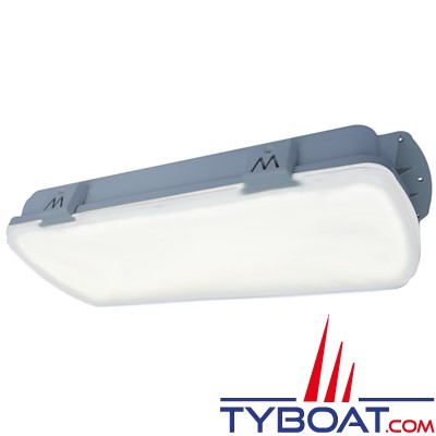 Mantagua - Keller Plafonnier Led Blanc neutre - IP67 - 2000 lumens - avec secours 24Vdc - 230 Volts